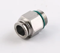 pneumatic 4mm 16mm tube hose push in 18 14 38 12 bspp thread male straight air fitting quick stainless steel connector