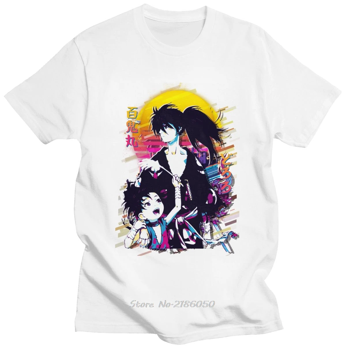 Футболка мужская из хлопка с коротким рукавом принтом героев мультфильма