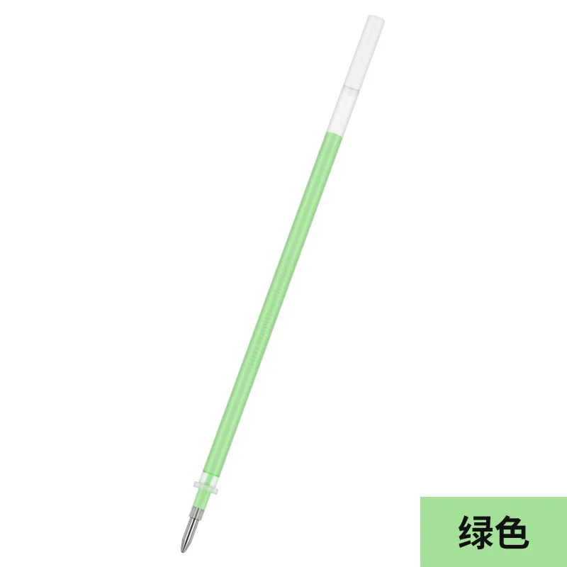green refill Черная карточка маркер ручка 8 многоцветная блестящая живопись гелевая ручка подарки для школы и офиса домашняя канцелярская белая Серебряная Золотая Ручка - Цвет: green refill