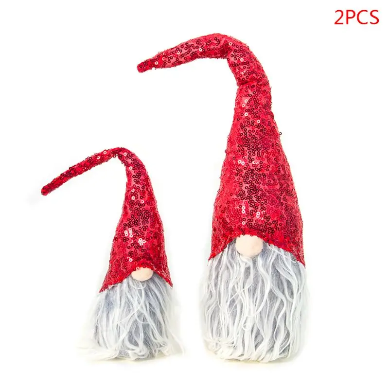 2 шт./компл. Merry рождественское, с блестками шведский Санта гном плюшевая кукла Орнамент Ручной Работы эльф игрушка для отдыха дома вечерние Декор