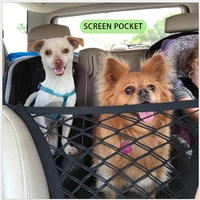 car pet barrier mesh foldable car back seat safety fence for dogs cat children safety travel isolation net vehicle pet products