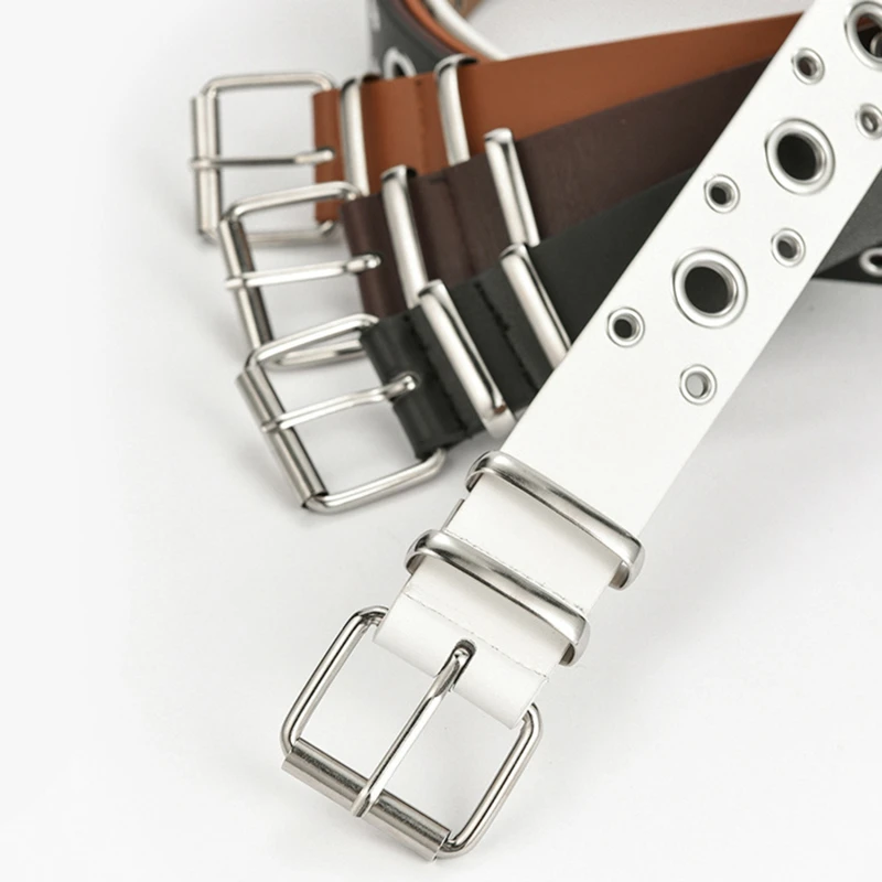 

Women Belt Genuine Leather New Punk Style Fashion Pin Buckle Jeans Decorative Belt Chain Luxury Brand Belts For Women