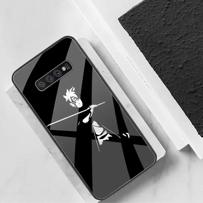 Чехол для телефона BORUTO Sarada Mitsuki из закаленного стекла Samsung S20 Plus S7 S8 S9 S10 Note 8 9 10 |