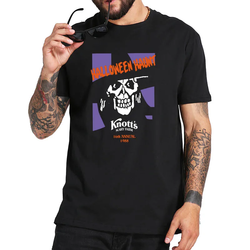 Хэллоуин преследовать Райан Гослинг Стиль Классическая футболка со скелетом 100%