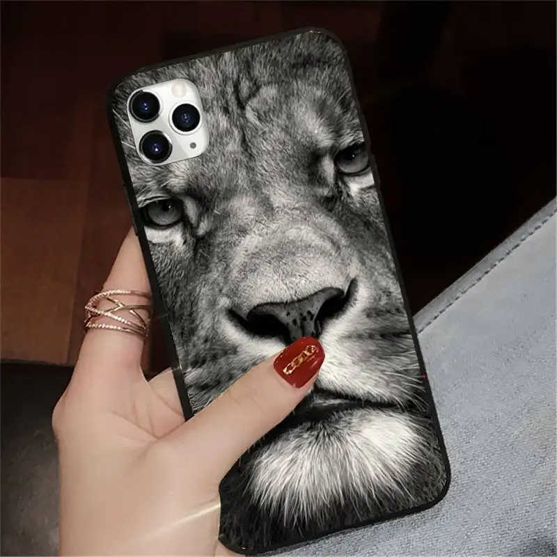 

Tiger lion soft shell Phone Cases for iPhone 11 12 pro XS MAX 8 7 6 6S Plus X 5S SE 2020 XR
