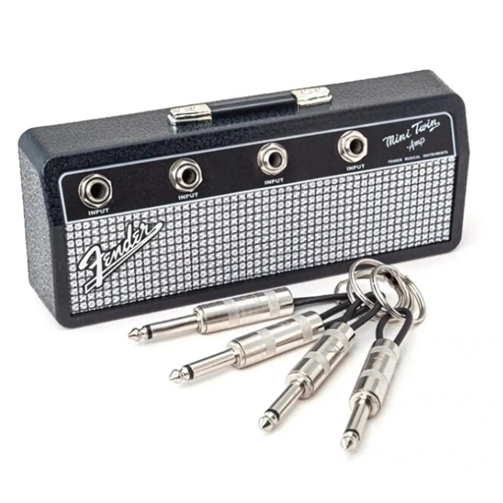 

Alloy Durable Fender Blues Guitar Keychain Holder Key Storage Box Widely Use Storage Box Effective for Indoor