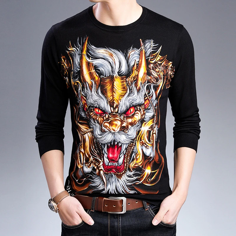 Фото Весенний свитер с принтом трикотажная одежда для мужчин Invierno Jersey Navidad Hombre hыrka Erkek Весенний свитер с принтом трикотажная одежда для мужчин Invierno Jersey Navidad Hombre hыrka Erkek