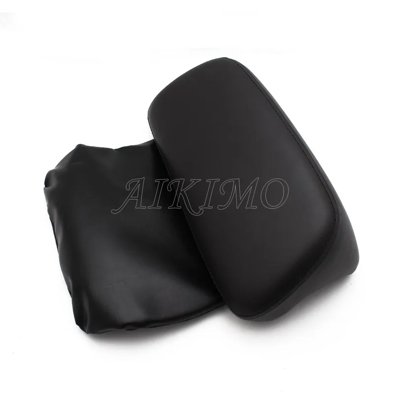

Black PU Leather Motorcycle Seat Backrest Trunk Razor Chopped Tour-Pak Backrest Pad For Harley Touring Tri Glide FLHR FLTR 14-19
