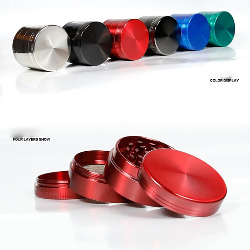 40 мм цинковый сплав 4 слойный измельчитель Ручной Табак Дробилка для листьев