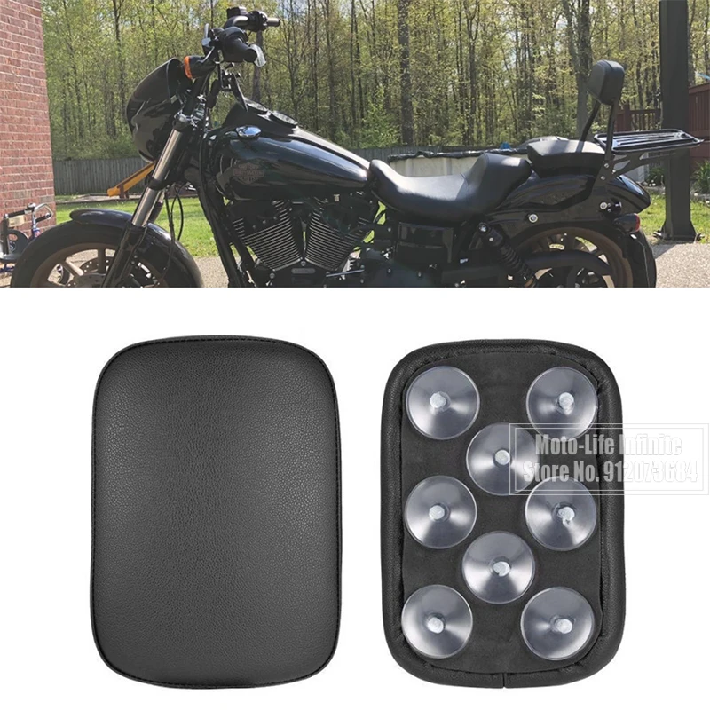 Подушка заднего пассажирского сиденья мотоцикла подушка на присоске для Harley Touring
