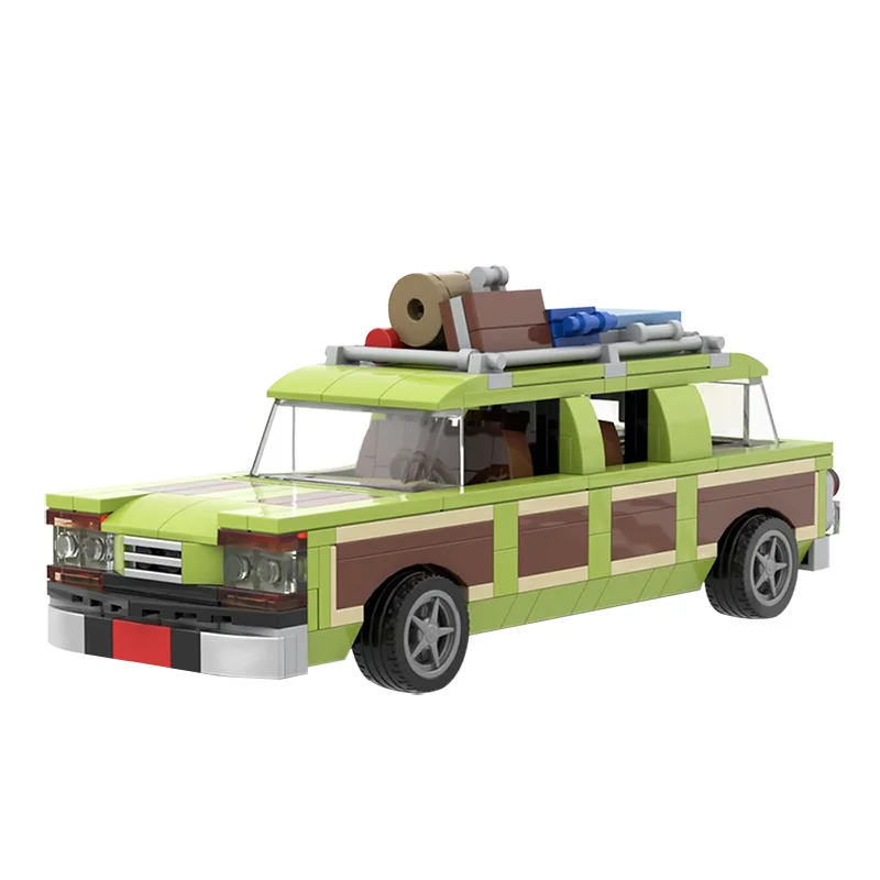 

MOC Wagon Queen 1983 Family Truckster Station Wagon Car Building Blocks Kit Simulation Assemble Vehicle Toys For Children Gifts