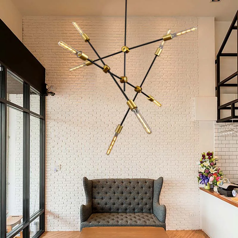 Промышленная люстра Wind A оригинальная индивидуальная лампа для бара кафе