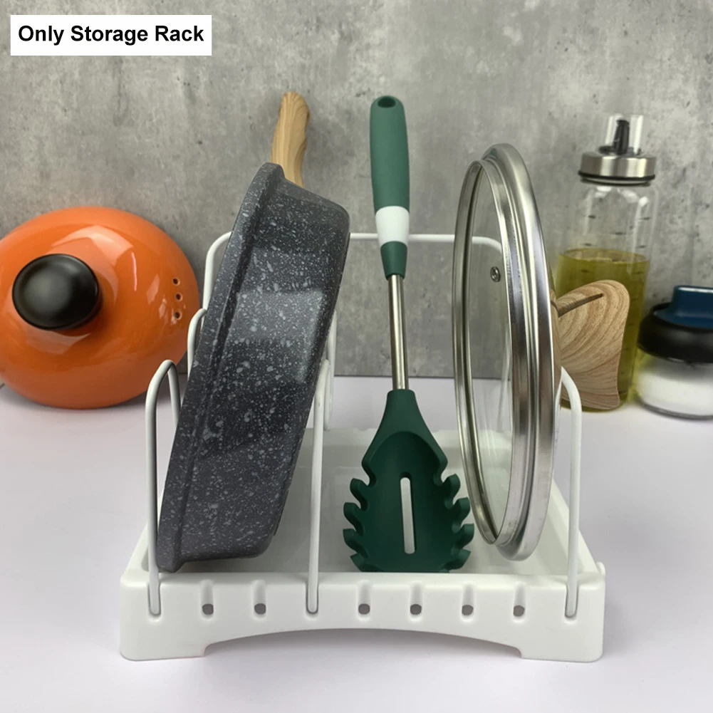 

Home Desktop Save Space Storage Rack Iron Art DIY Accessories Stable Kitchen Tool Multifunctional Pot Lid Holder Bakeware