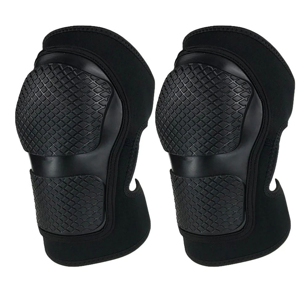 

1 Pair Soft Bike Knee Pads Adjustable Brace Support Cycling Knee Protector Practical Volleyball Sports Kneepad for Adults (Black