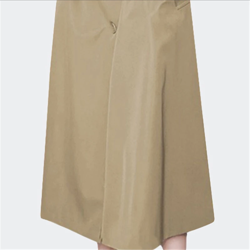 

Women Trench Casual Solid Color Breasted Outwear Fashion Sashes Office Coat Chic Design Long Trench Ladies Spring Autumn Jacket