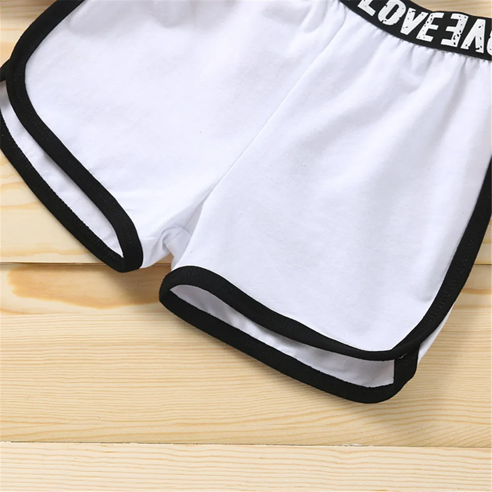 Детская кофта и шорты Спортивная Стильная летняя одежда с принтом букв