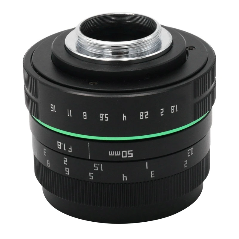 Объектив камеры 50 мм F1.8 APS C CC ТВ кино объектив + EOSM переходное кольцо для Canon Mini