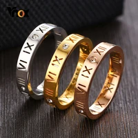 vnox 3mm thin women rings hollow roman numeral with aaa cz stongs band elegant chic lady party ring