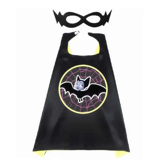 Vampirina Cloak C Костюм вампирина с крыльями для девочек; детская одежда для ролевых игр с героями мультфильмов; Детские вечерние Карнавальные Платья вампира на Хэллоуин - Цвет: Vampirina Cloak C