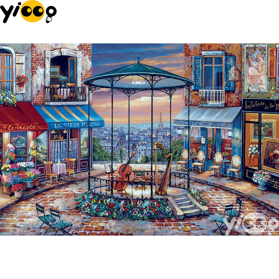 

Full Square/Round Diamond Embroidery Evening Prelude 5D Diamond Painting Rhinestone Mosaic Home Decor Gift BX2331