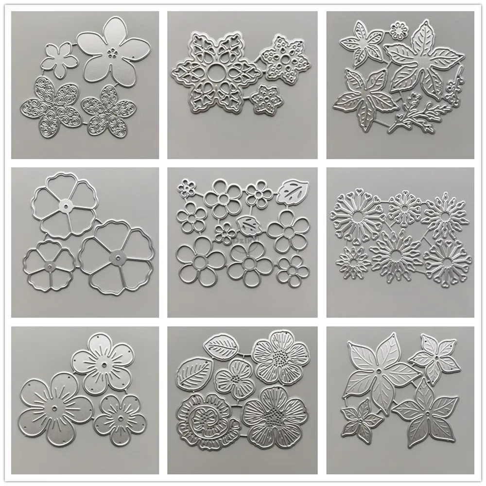 

(29 Styles) Flowers Metal Cutting Dies Stencils for Decoration DIY Scrapbooking Embossing Paper Templates Molds Crafts