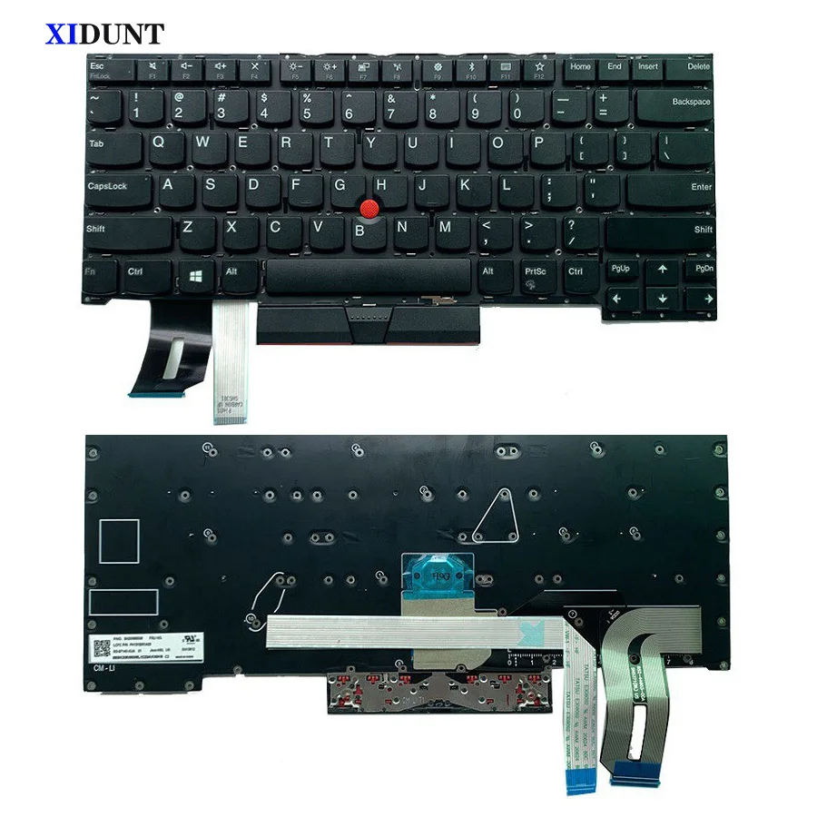 

Новая Оригинальная английская клавиатура для Lenovo Thinkpad T490s T495s Teclado SN20R66006 без подсветки