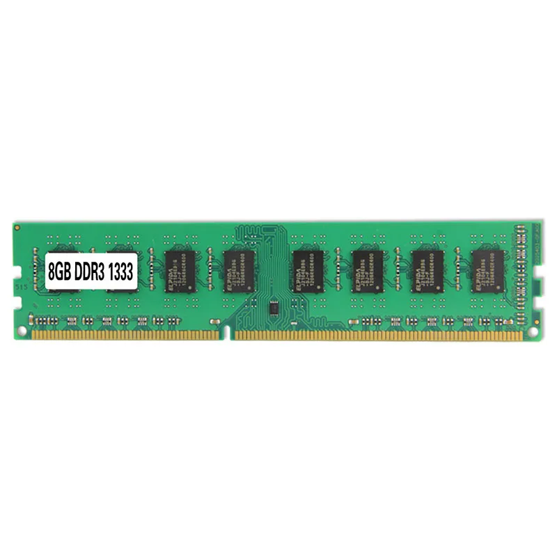

Настольный 2Rx8 DDR3 8G 1333 модуль памяти подходит для AMD Совместимость материнская плата компьютера Оперативная память PC3-10600 двойной проход