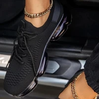 2020 new luxury women shoes fashion sneakers woman solid stretch fabric breathable lace up plus size 35 43 zapatos de mujer