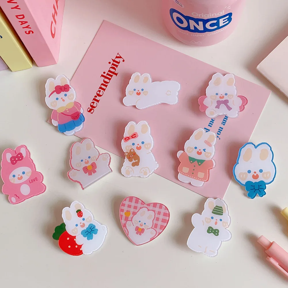 MINKYS 10 шт. симпатичная брошь в виде медведя кролика украшение булавка значок зажим