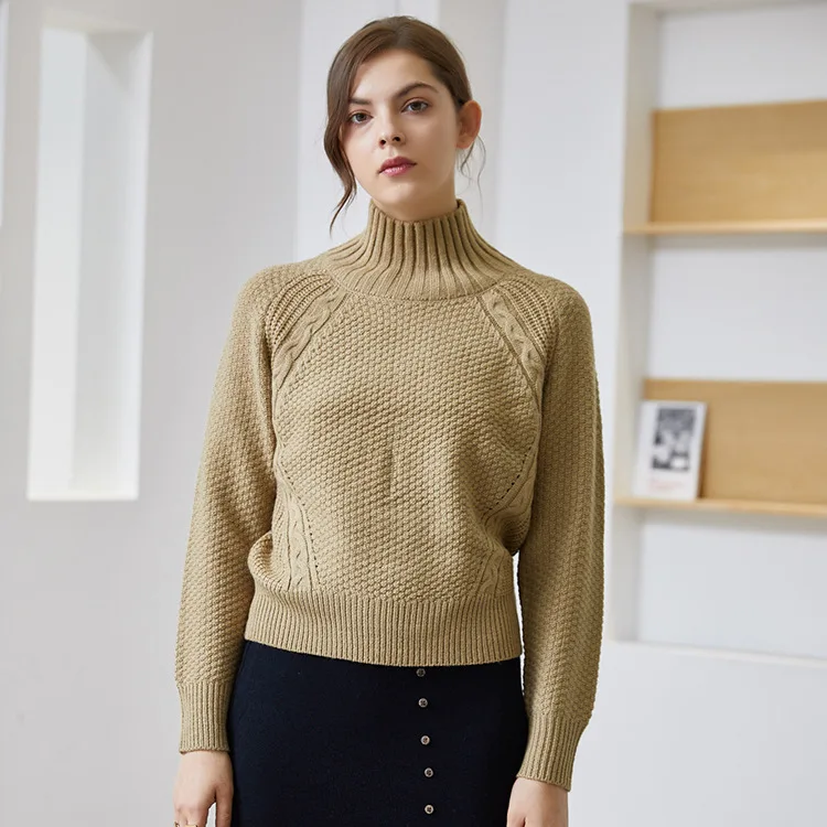 

Ladies knitted sweater 2020 new autumn and winter Korean cashmere sweater knitted pullover thick warm ladies sweater