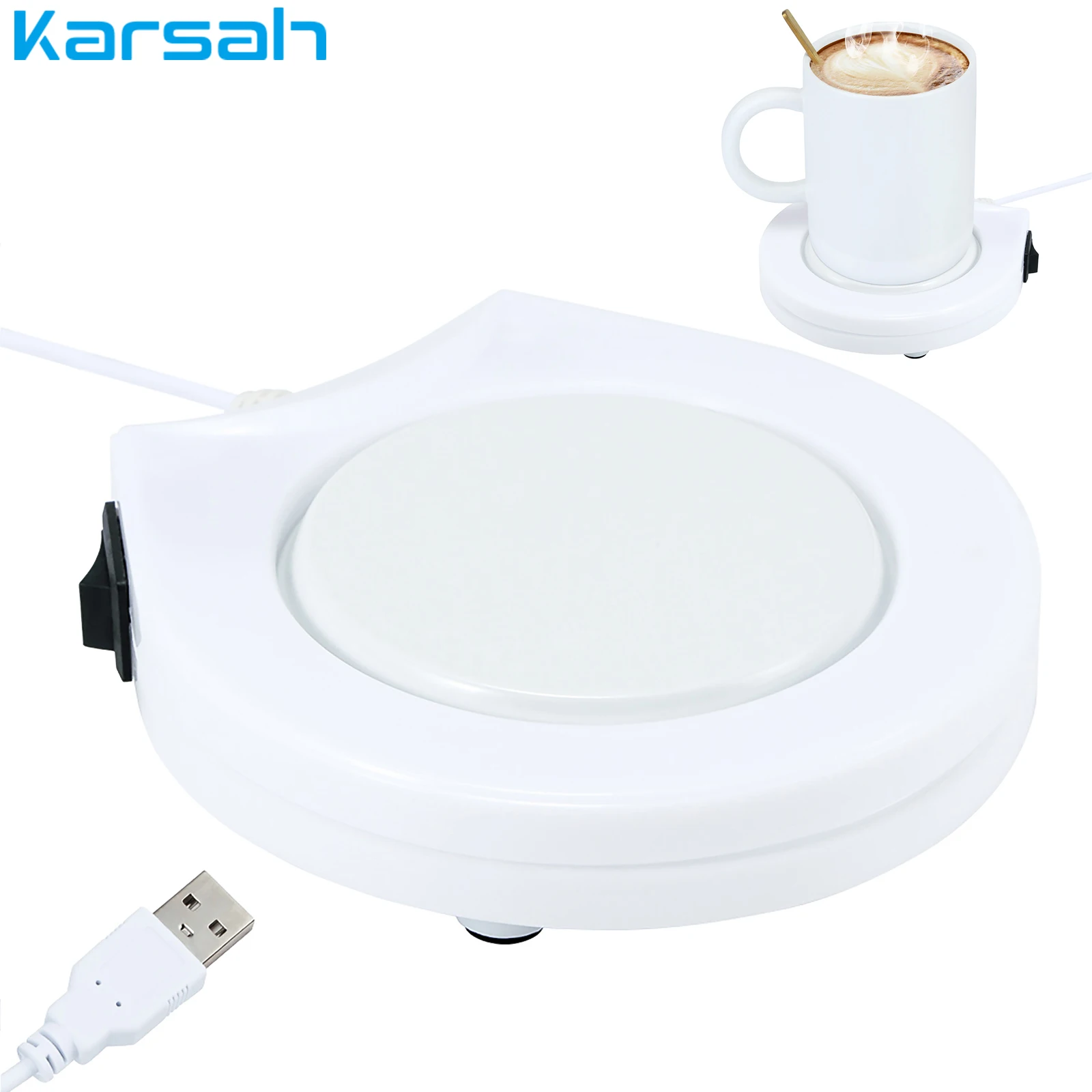 

USB Electric Cup Heater For Coffee Milk Tea Heating Mug Warmer Pad Portable Hot Drink Heating Coaster For Home Office Kitchen
