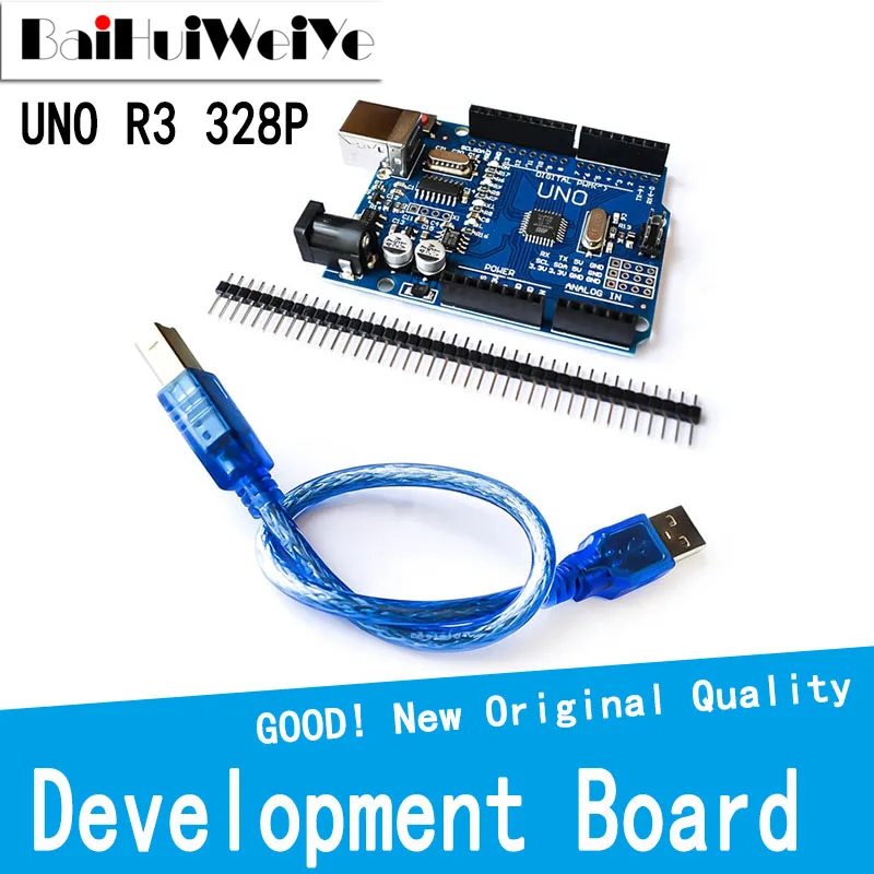 

1 Set UNO R3 UNO R3 (CH340G) MEGA328P for Arduino UNO R3 + USB CABLE ATMEGA328P-AU DIY board high quality