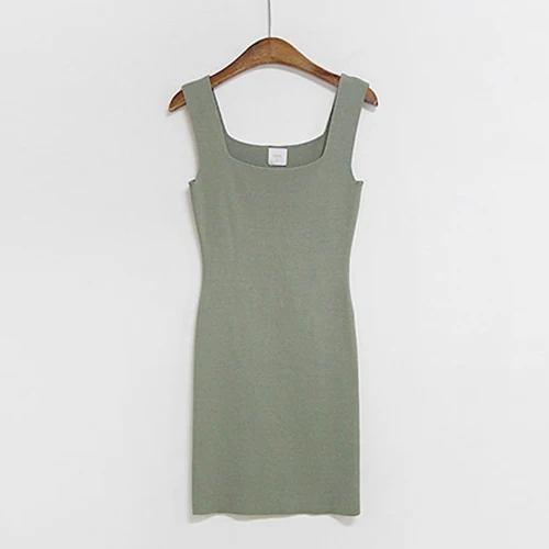 Платье женское Трикотажное короткое эластичный облегающий сарафан в стиле