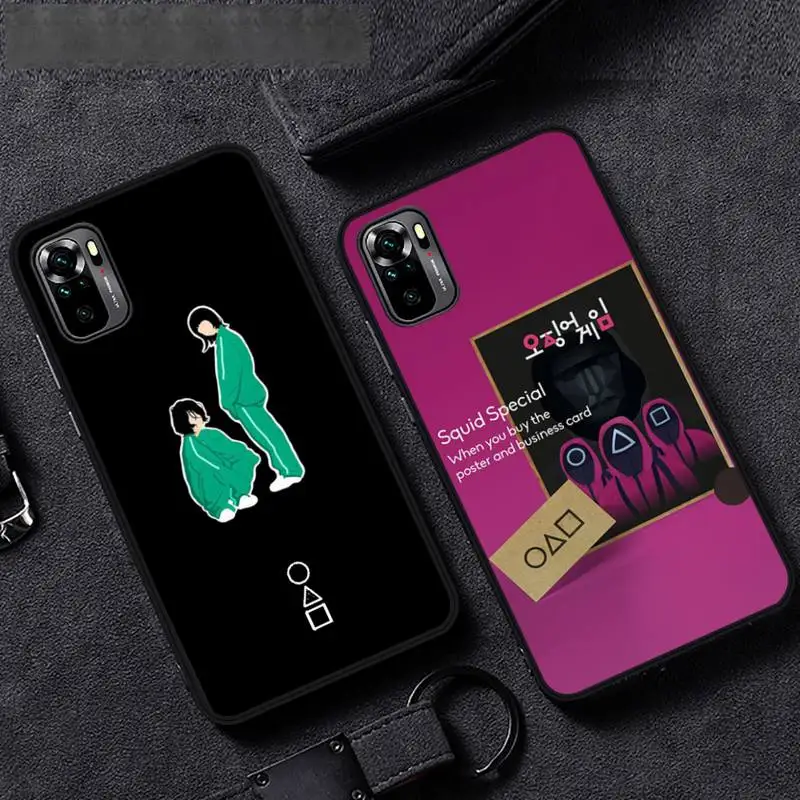 

Squid Game Phone Case For Huawei P40 P20 P30 Mate 40 20 10 Lite Pro Nova 5t P Smart 2019