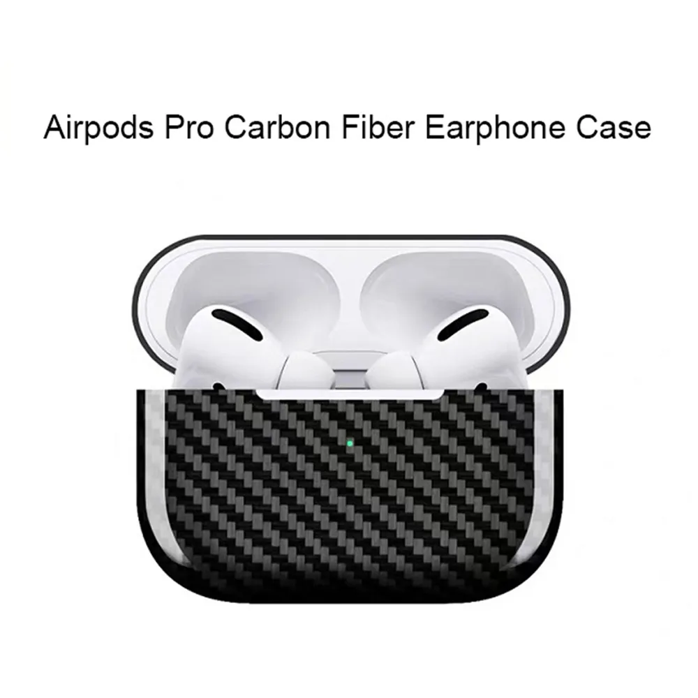 1 шт углеродного волокна ультра тонкий наушники чехол для Apple AirPods Pro Беспроводной