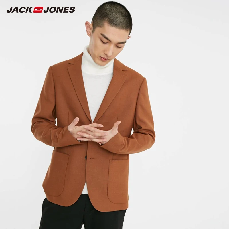 Джек Джонс Для мужчин Зимние Slim Fit шерстяной пиджак | 219108510 Мужская одежда