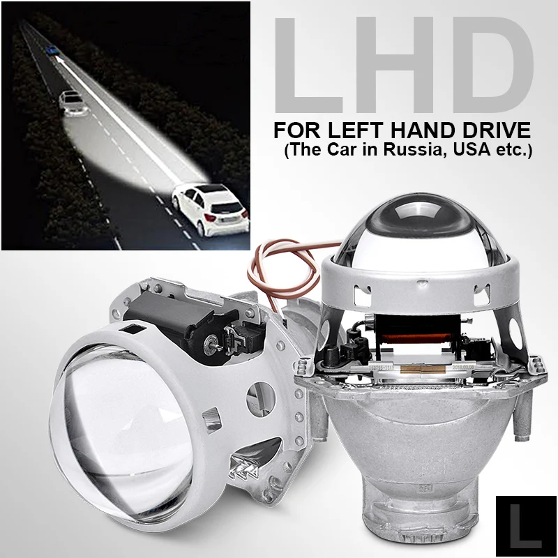 3,0 дюймов Hella 3R 5 автомобиль би ксенон Hid объектив проектора металлический держатель D1S D2S D3S D4S HID ксеноновый комплект фары автомобиля Стайлинг - Цвет: Left Hand Drvier