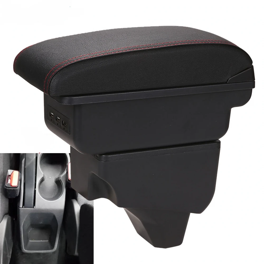 

For Peugeot 208 2008 Armrest Box Car Center Console Storage Space Case Elbow Rest with Cup Holder USB Interface