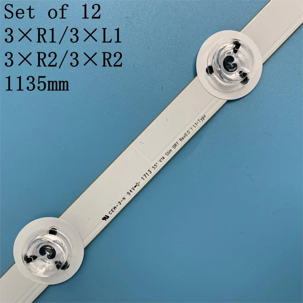 12 шт./лот для ленты светодиодный 55 &quotV14 Slim DRT Rev0.0 1 L2-Type 6916L-1741A LG 55LB670V 55LB730V 100% Новинка