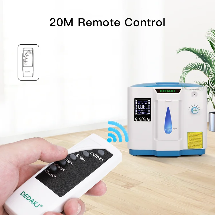 

DE-1B 1L-7L Oxygen Generator 110V 220V Oxygen Machine Oxygen Making Machine Air Purifier (English version) Free Pulse Meter