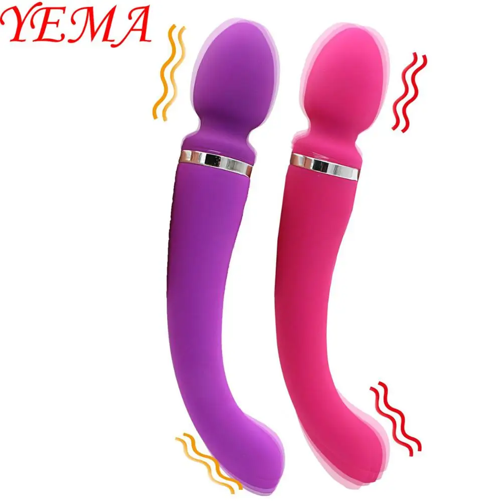 YEMA интеллектуальный фаллоимитатор с двойной головкой вибраторы для женщин пар