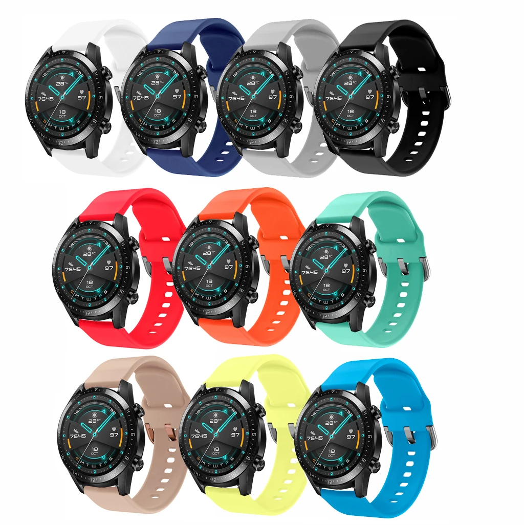 

Silicone Watch Strap Band For Huawei Watch GT 2 2E Pro Wrist band for Huawei GT2 GT2e GT2 pro strap 22mm