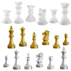 1 Набор 3D шахматы, хрустальные бриллианты ручной работы, силиконовая форма