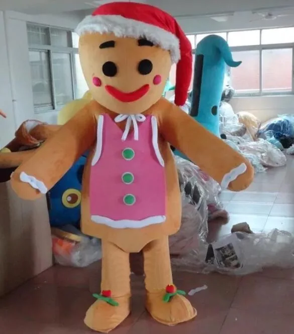 Пряничный костюм талисмана (мужчина) костюмы для косплея вечерние наряды игры