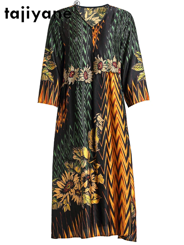 

Женское длинное платье из натурального шелка, одежда для отпуска TN2543, лето 100%