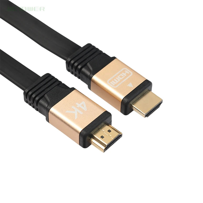 20 шт./лот 1 м/1 8 м/3 м/5 м/10 м HDMI кабель V2.0 с 4K 30AWG HD 18 Гбит/с 3D Аудио возврат Ethernet плоский