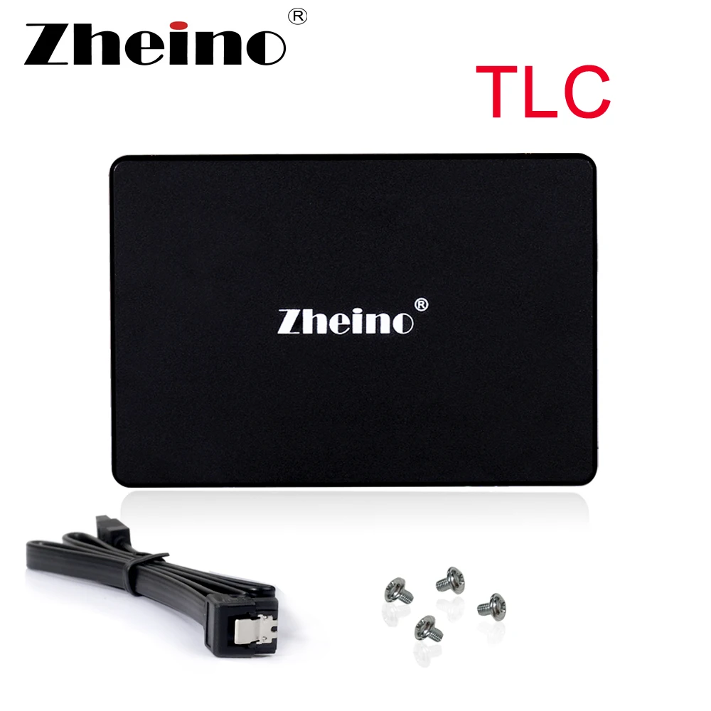 Zheino SSD 512gb 2,5 SATA3 SSD 3D NAND/TLC Внутренний твердотельный жесткий диск для настольных ПК с кабелем и 4 винтами