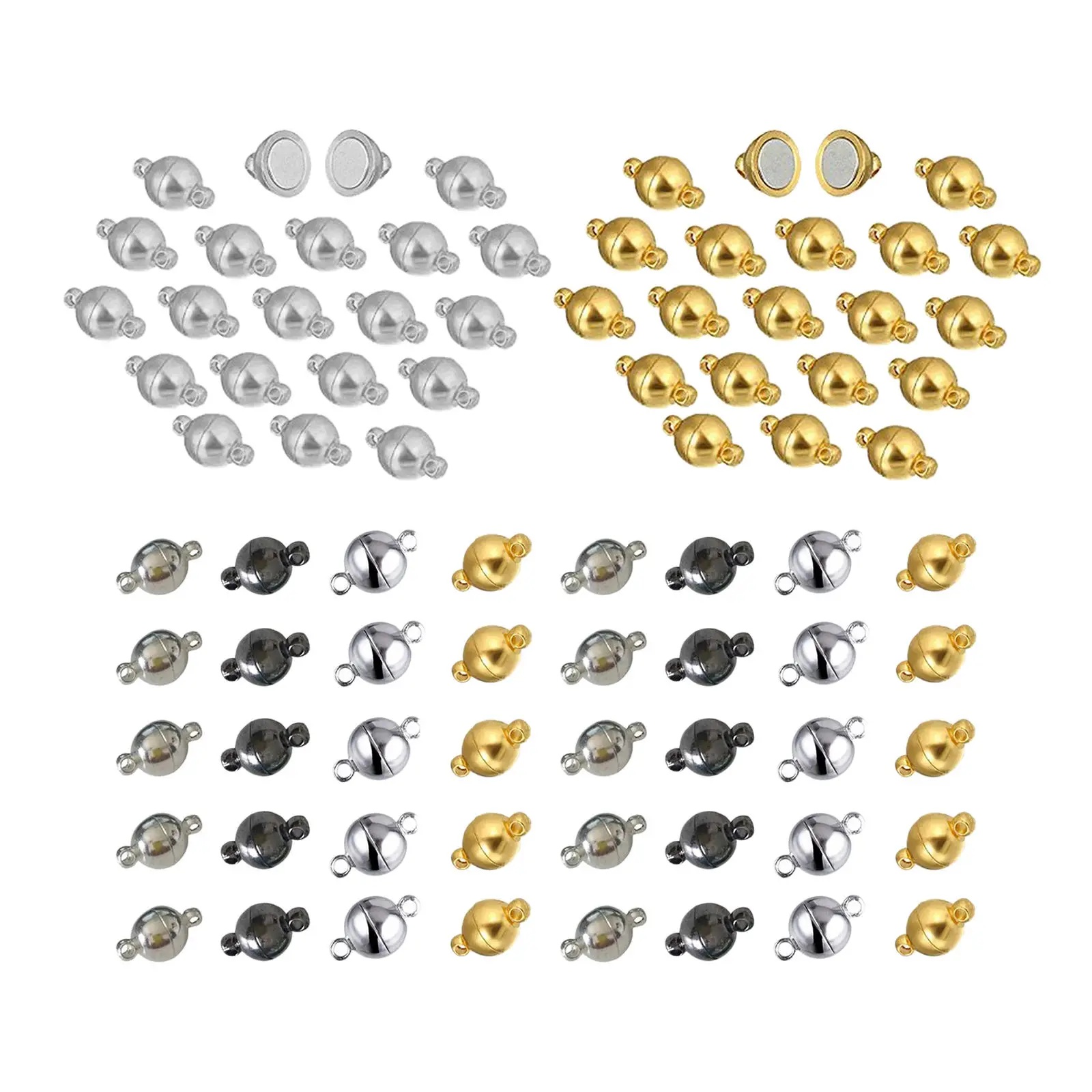 20/40 шт. круглые латунные Магнитные застежки для ювелирных изделий | Украшения и