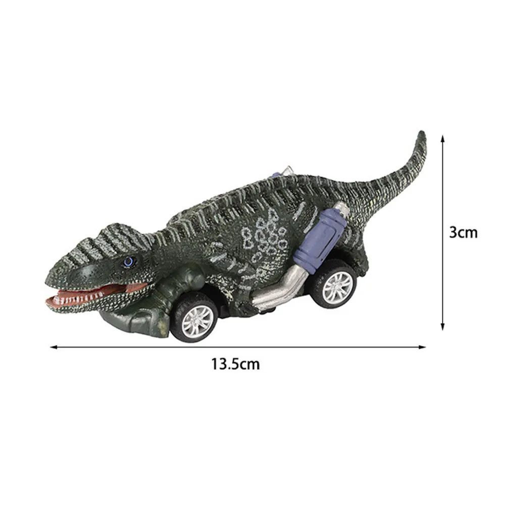 

6Pcs/Set Kids Cartoon Mini Dinosaur Pullback Car Model Toy PVC Come Back Pull Back Inertia Vehicle Doll Toys For Children Gifts