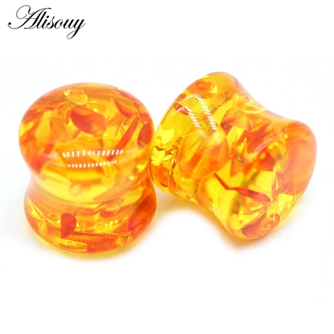 Alisouy Расширители для ушей из смолы 2 шт.